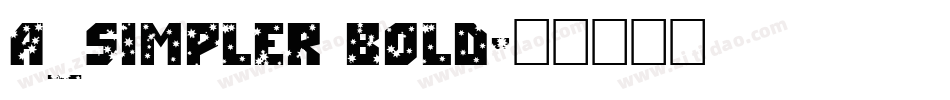 a_Simpler Bold字体转换